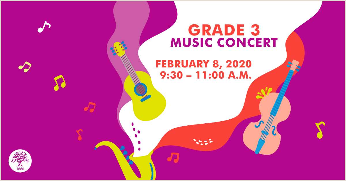 Music Concerts - Grade 3 - Saturday 8th February